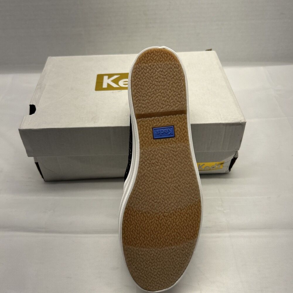 Keds Triple Decker Lace Celebration Black Shot Through w/ Gold Women Sz 6 NEW - Picture 7 of 8